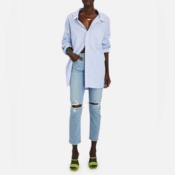 AGOLDE Toni High-Rise Skinny Distressed Jeans Ripped Recycled Cotton Ankle 29 - Picture 1 of 15